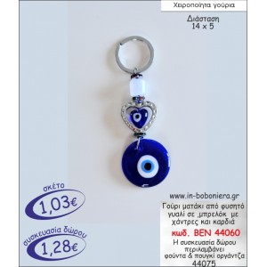 ΜΑΤΑΚΙ ΑΠΟ ΦΥΣΗΤΟ ΓΥΑΛΙ ΣΕ ΜΠΡΕΛΟΚ ΜΕ ΧΑΝΤΡΕΣ ΚΑΙ ΚΑΡΔΙΑ ΓΟΥΡΙ 2015